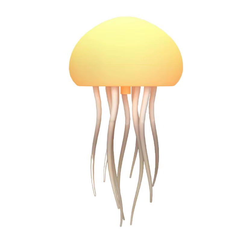 LED Jellyfish Lamp Cute Voice Controlled Jellyfish Bedside Lamp for Bedside Desk Decorative Atmosphere Lighting