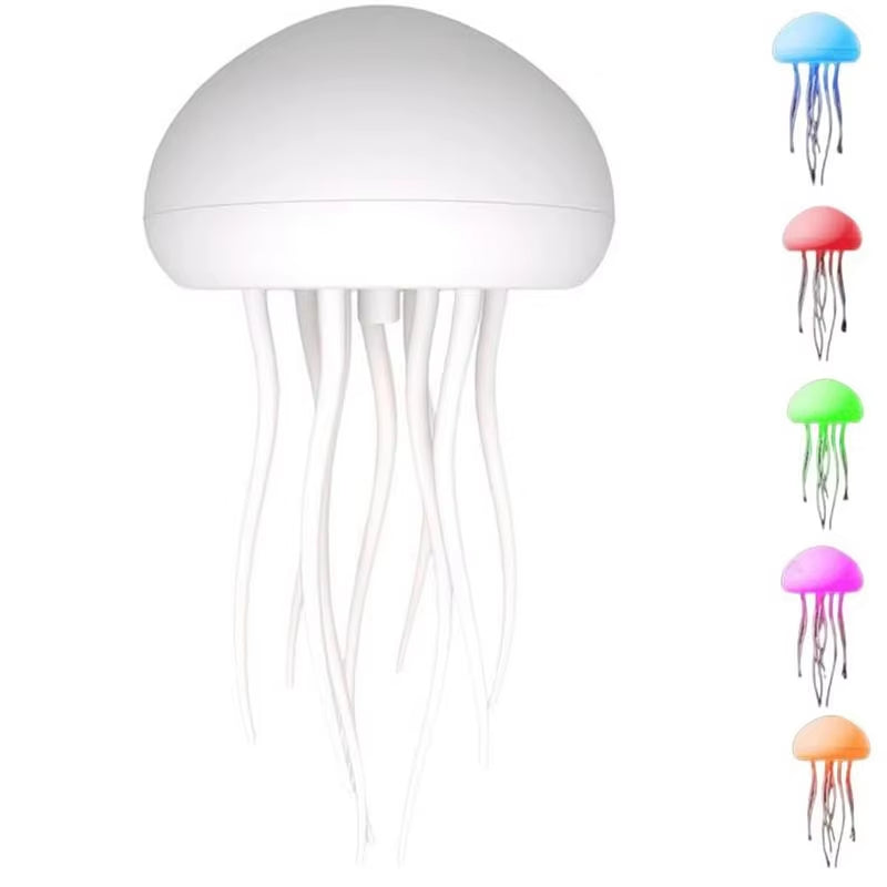 LED Jellyfish Lamp Cute Voice Controlled Jellyfish Bedside Lamp for Bedside Desk Decorative Atmosphere Lighting